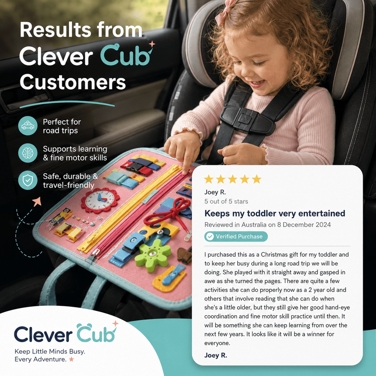 Clever Cub™ Backpack Busy Board - CleverCub