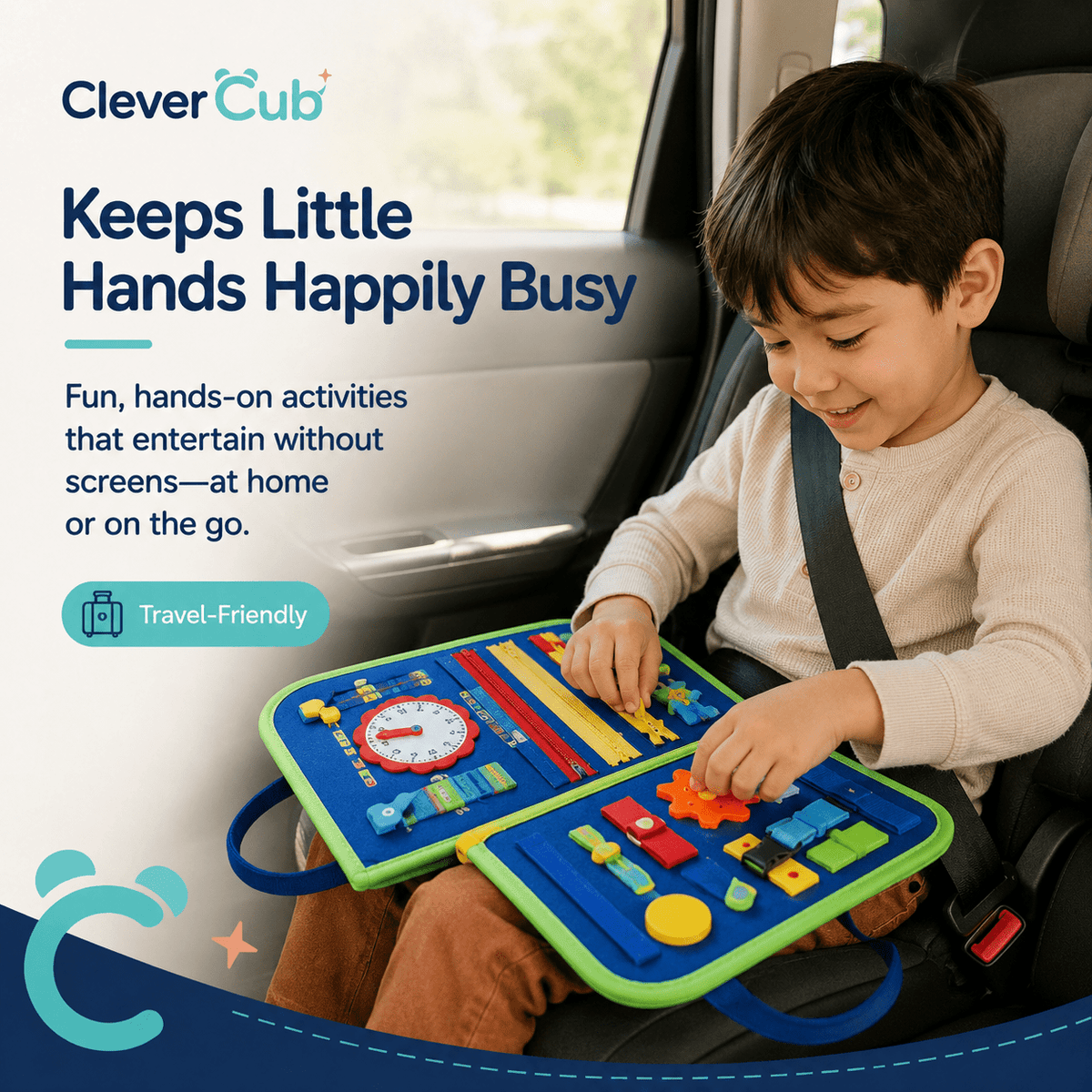 Clever Cub™ Backpack Busy Board - CleverCub
