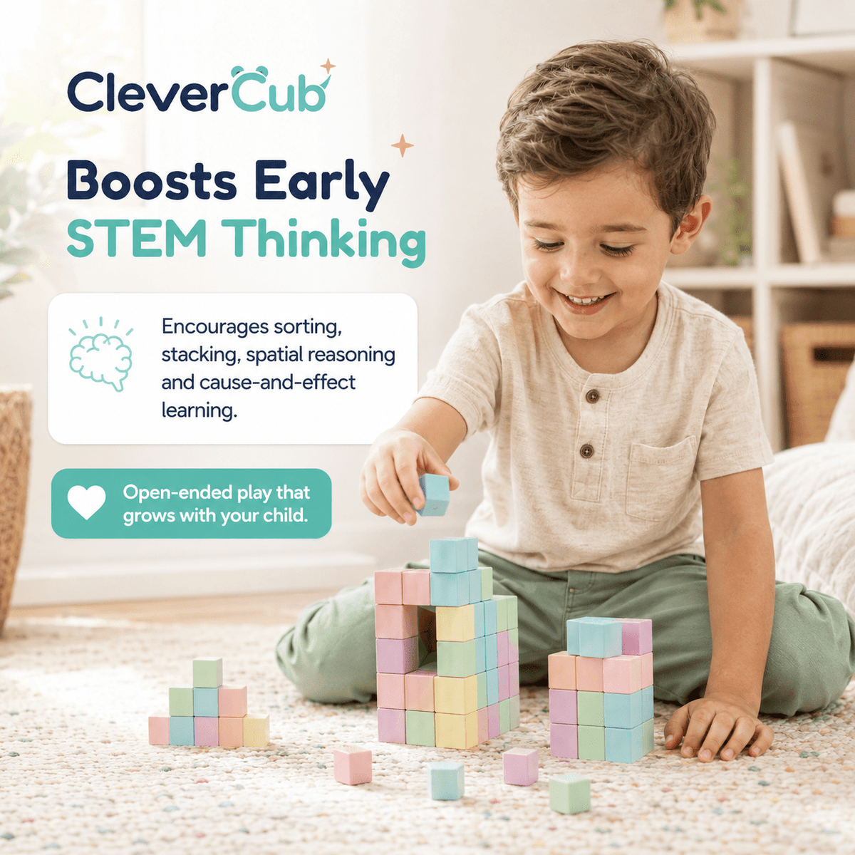 SnapBlocks™ Magnetic Cubes for STEM Learning - CleverCub