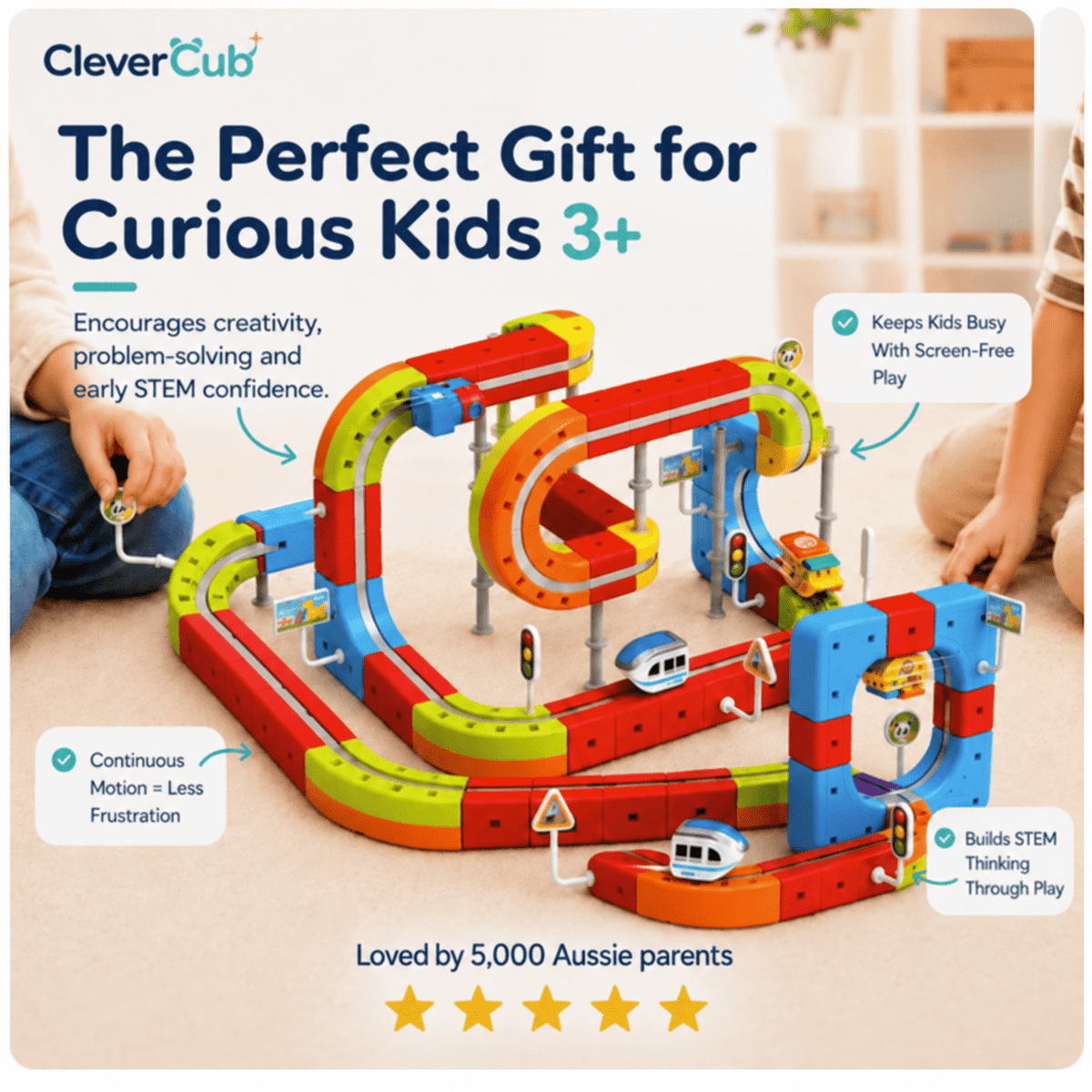 ZoomTrack™ Magnetic Train - CleverCub